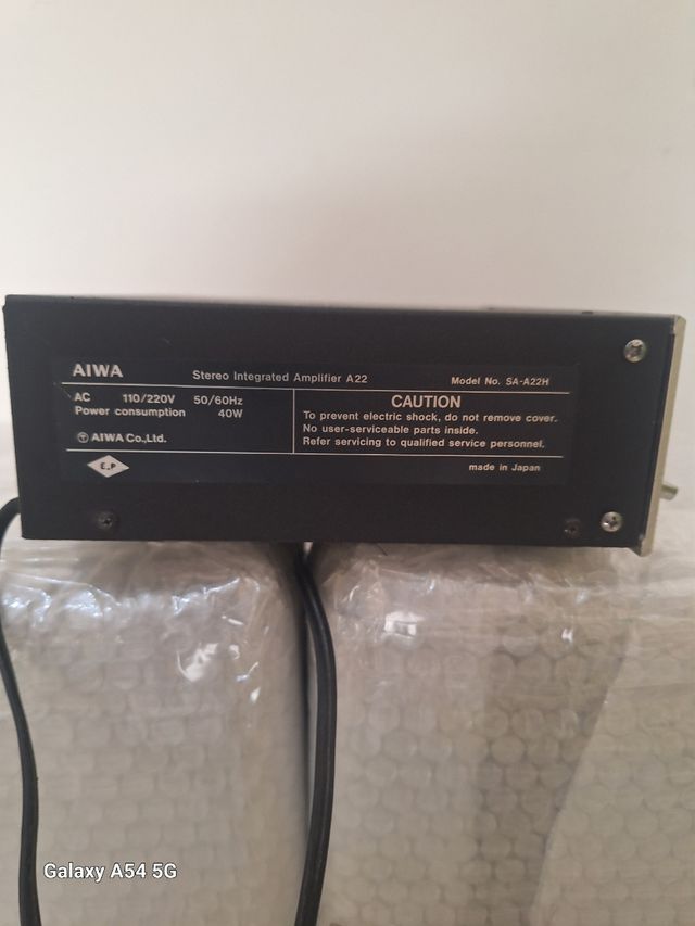Amplificatore Vintage AIWA Model: SA-A22H