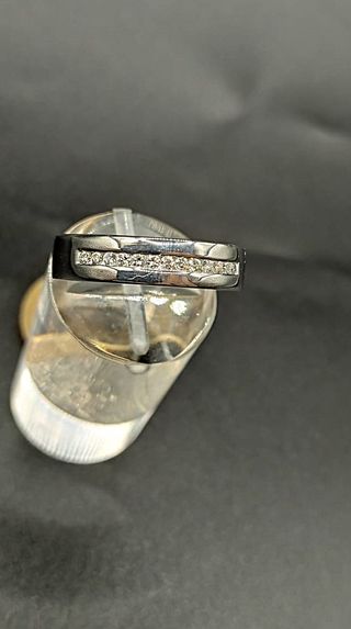 ANILLO ORO BLANCO 18 KT CON DIAMANTES