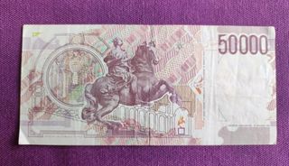 Banconota 50.000 Lire Bernini 1992
