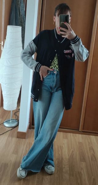 Chaqueta bomber customizada Mango