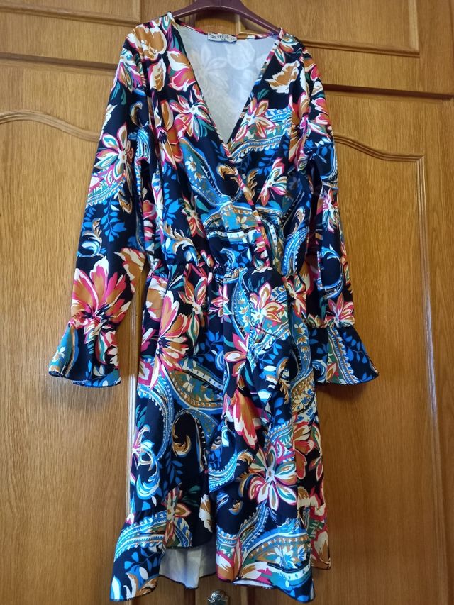 Vestido estampado flores