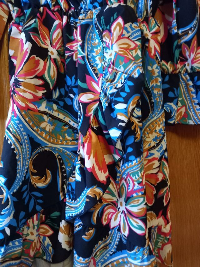 Vestido estampado flores