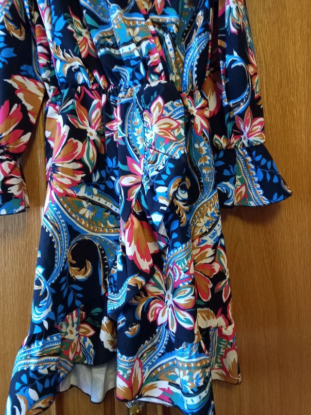 Vestido estampado flores