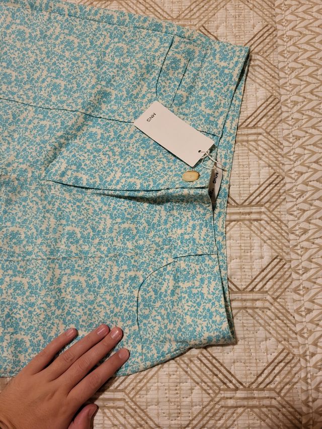 Pantalones florecitas mango