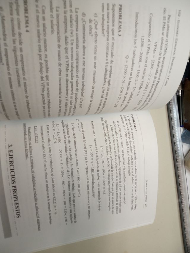 Economía. Ejercicios, problemas y casos.