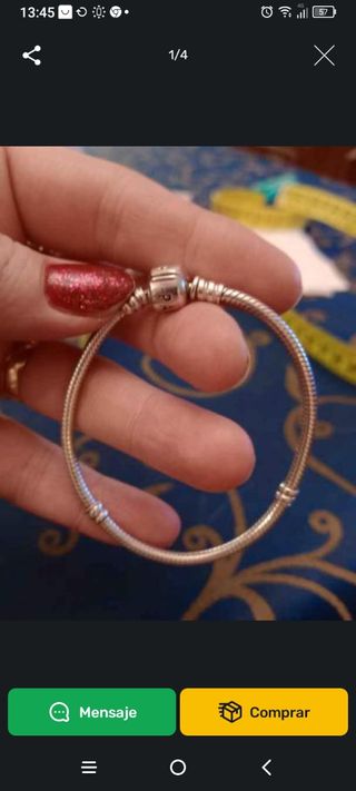 Pulsera Original Pandora plata 🥈 ley 