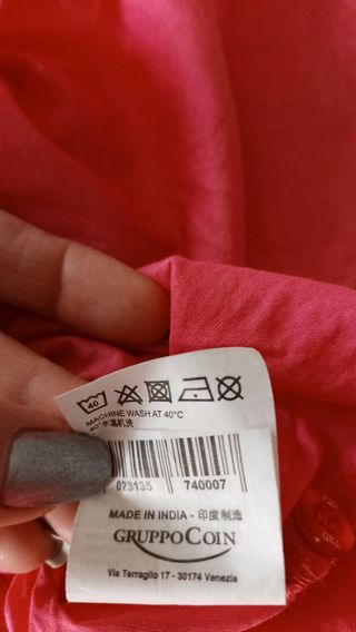 Top fucsia senza bretelle