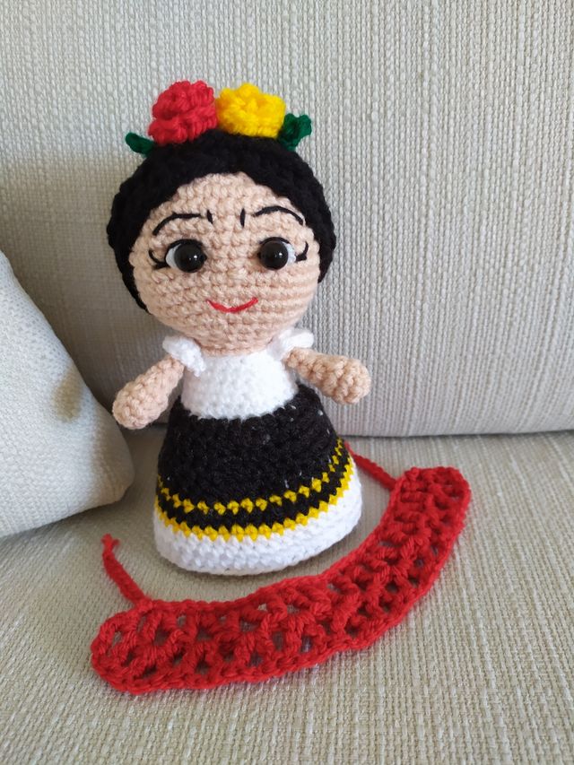 Frida Kahlo amigurumi.
