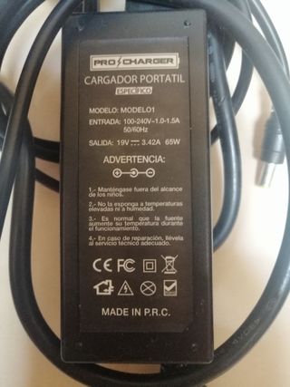 CARGADOR DE PORTÁTIL