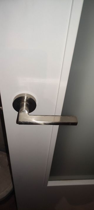 Puerta salon abatible con cristal