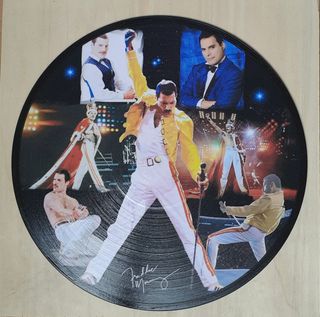 Vinile 33 giri da parete omaggio a Freddie Mercury