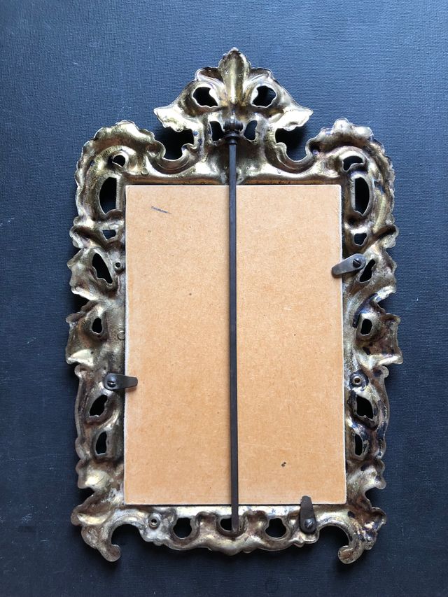 Cuadro al óleo con Marco de metal