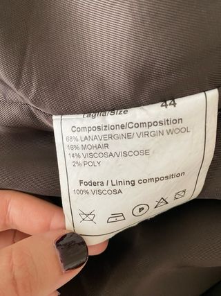 Abrigo lana en espiga
