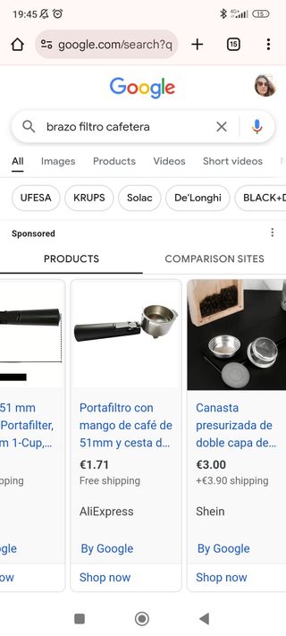 Cafetera Ufesa 