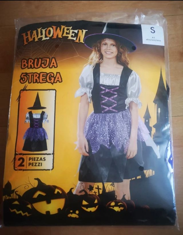 Disfraz de bruja 4/6 años