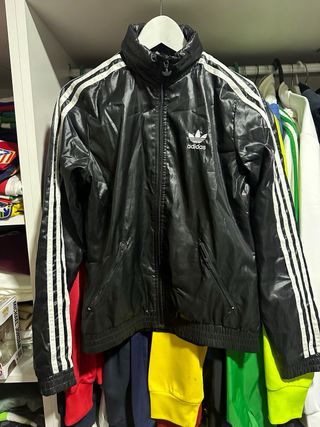 sudaderas adidas originals retro tela brillo    