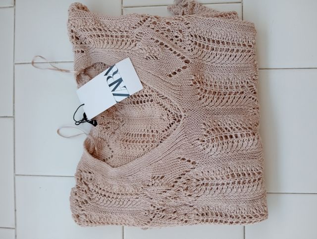 Maglia croquet beige