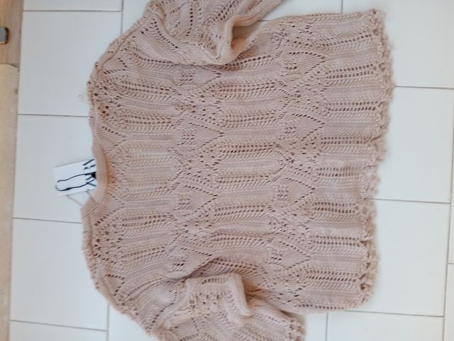 Maglia croquet beige