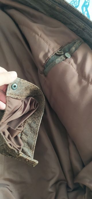 Vintage Retro Bomber Jacket Oversize Marrón