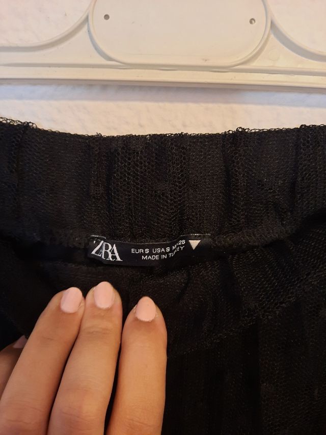 Falda zara encaje