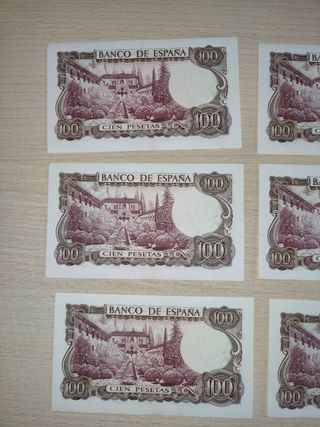 L66* 6 billts 100 pta serie 7W-últ.emit. x19€/todo