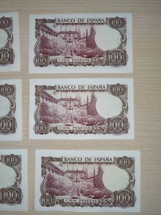 L66* 6 billts 100 pta serie 7W-últ.emit. x19€/todo