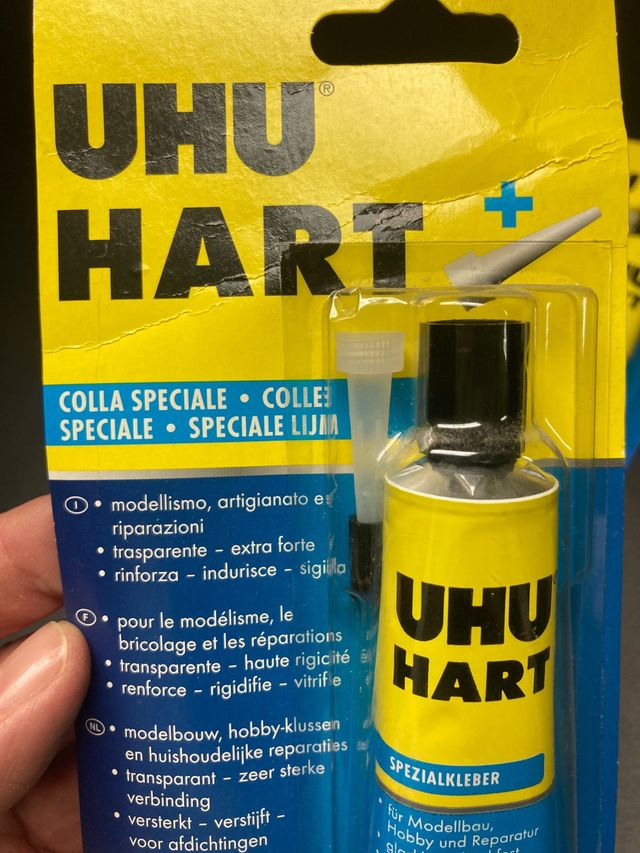 2 tubos HU cola especial para modelismo