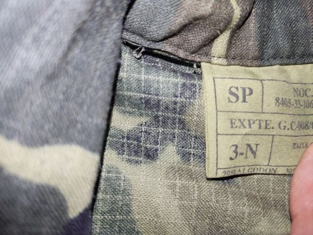 Vecchio costume militare Mimeta 3