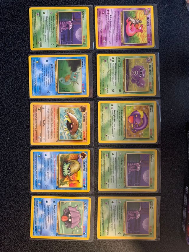 Lotto Old Pokemon Set Fossil Ita Mint
