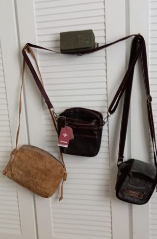3 bolsos bandolera y monedero-billetero