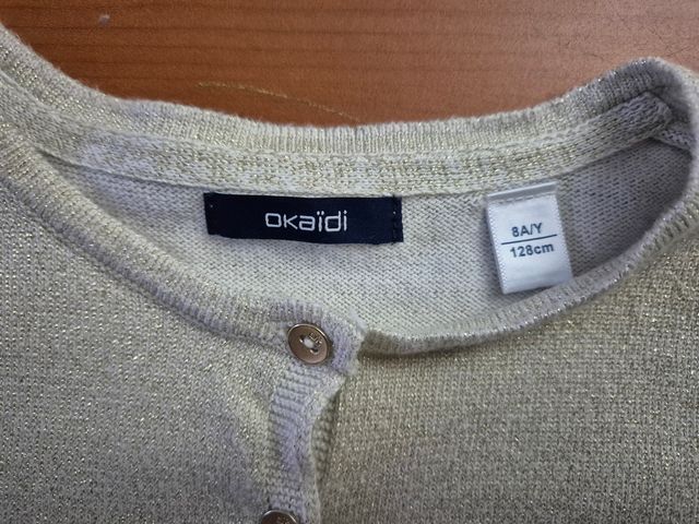 Chaqueta dorada niña