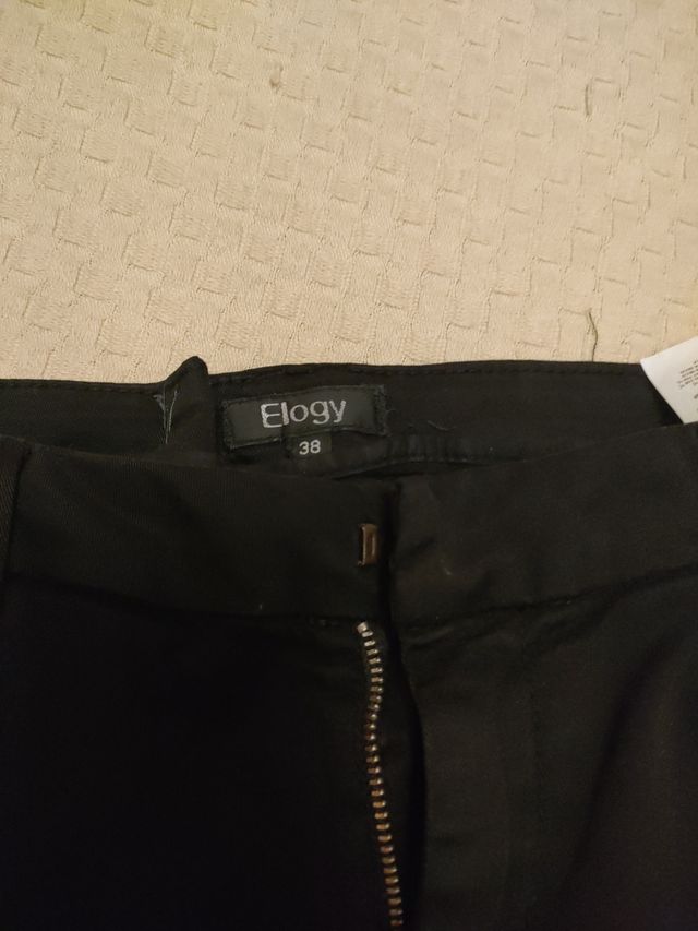 Pantalones negros talla 38 marca elogy