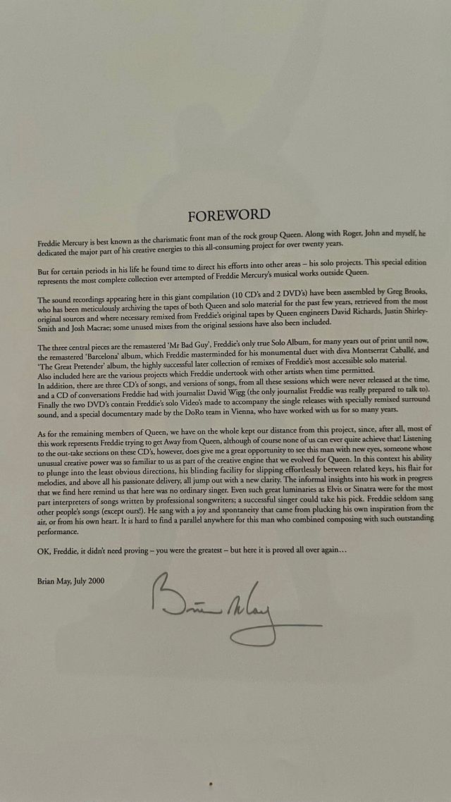 FREDDIE MERCURY THE SOLO COLLECTION