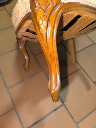 Sillón de tocador antiguo