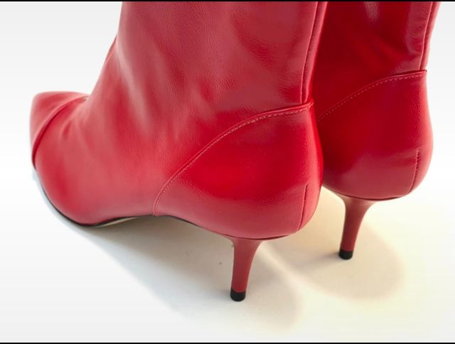 Botines rojo tacón Zara 👠