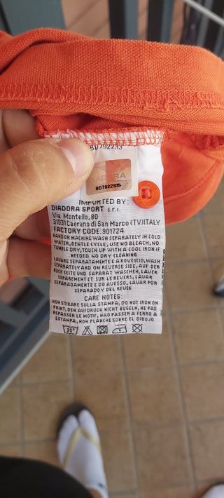 Polo - DIADORA [Tg. XXL - Arancione]