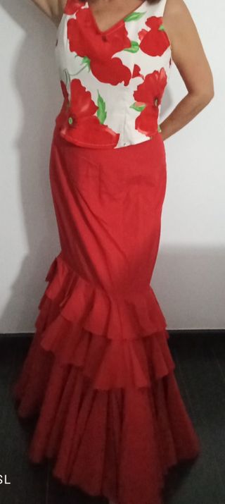 VESTIDO DE FLAMENCA (DOS PIEZAS)