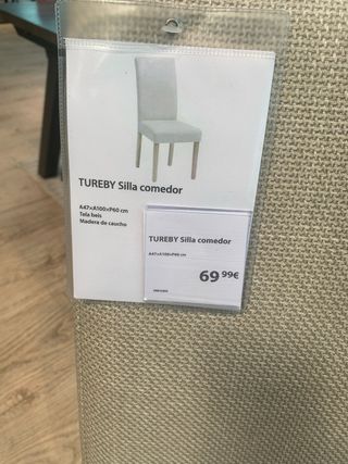 Sillas comedor 
