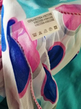 Foulard donna colorato a fantasia, lungo