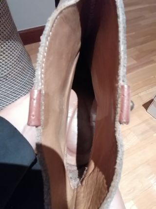 Botines Piel Marrón Tacón