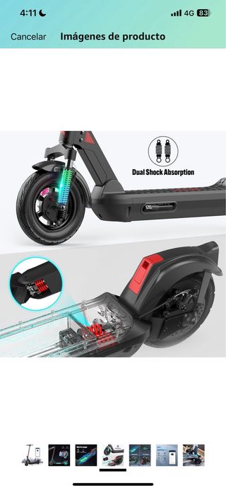 Patín eléctrico RCB 500W 32km 150kg carga