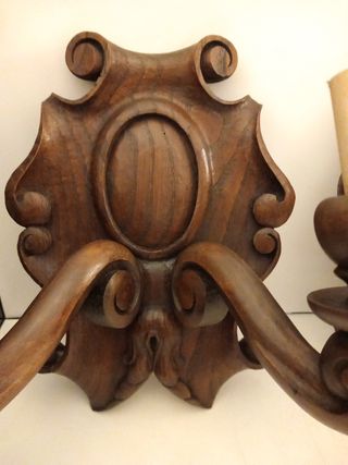 Apliques de madera para la pared