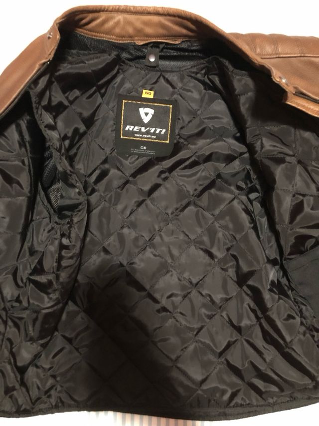 Chaqueta de moto Revit REDHOOK color marrón