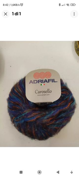 GR. 900 gomitoli lana Carosello blu