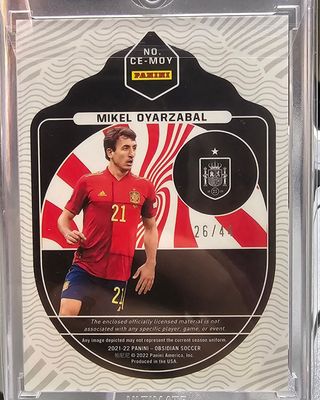 OYARZABAL–ESPAÑA–PANINI OBSIDIAN 21/22 LIMITADO/44