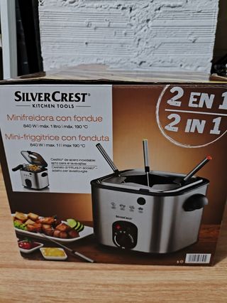 Mini freidora con fondue