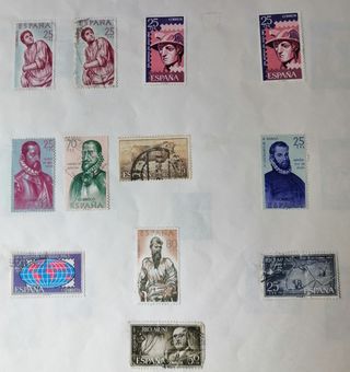 Lote sellos  antiguos usados