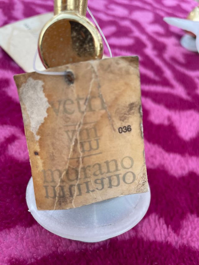 Lampadario in vetro di Murano