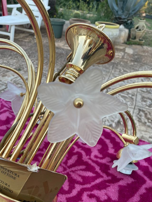 Lampadario in vetro di Murano