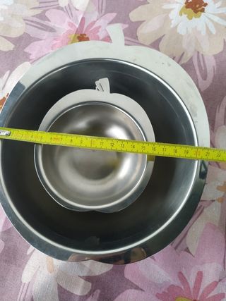 Set macedonia con 6 coppette in acciaio